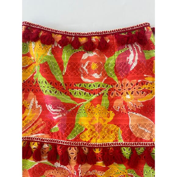 NWT Verb Pallavi Singhee Floral Tassle Mini Skirt Womens XS Boho Chic Fairy - Picture 14 of 16